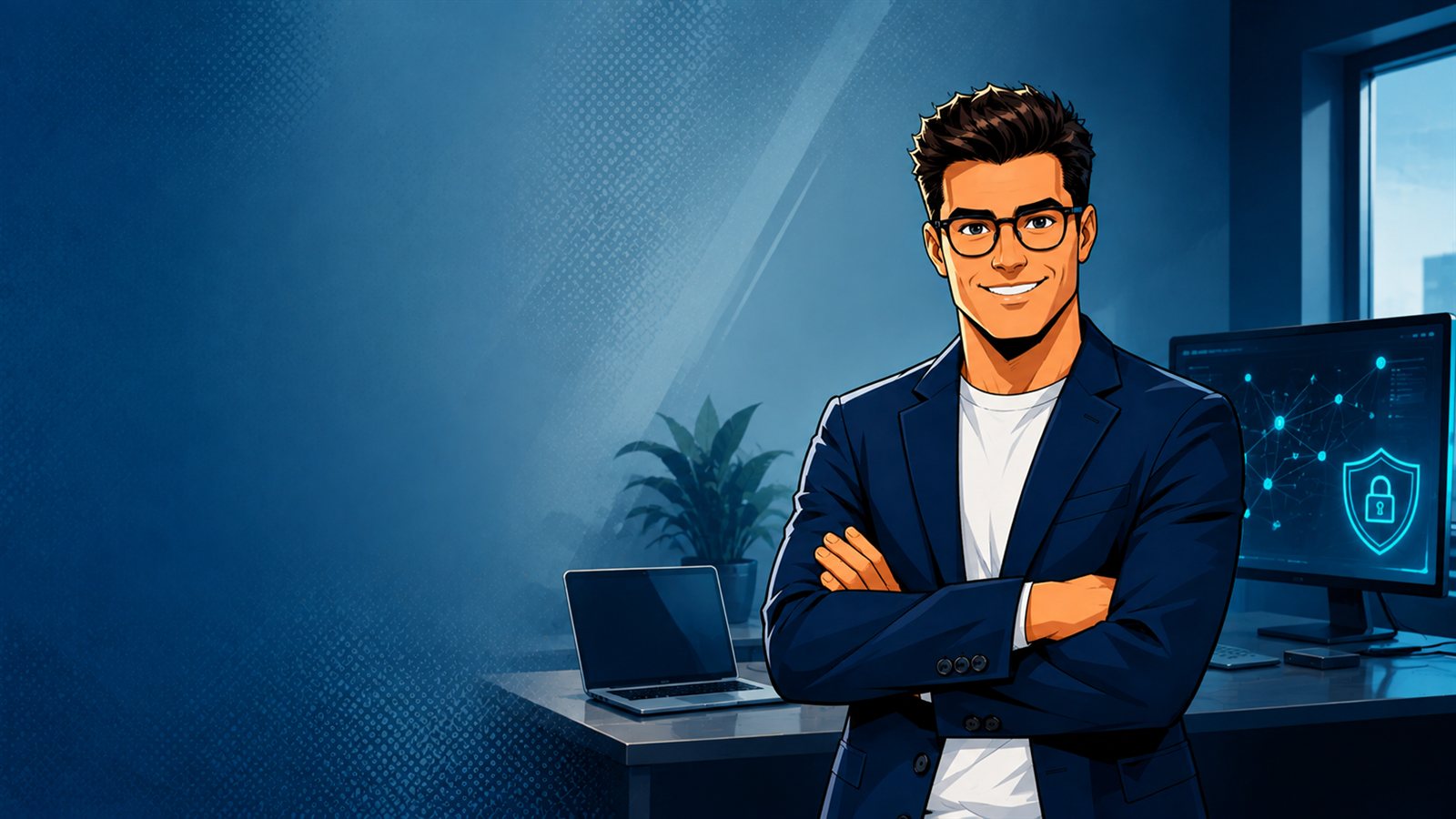 Jakob von youroop – Ihr persönlicher IT-Partner für KMU – im Büro